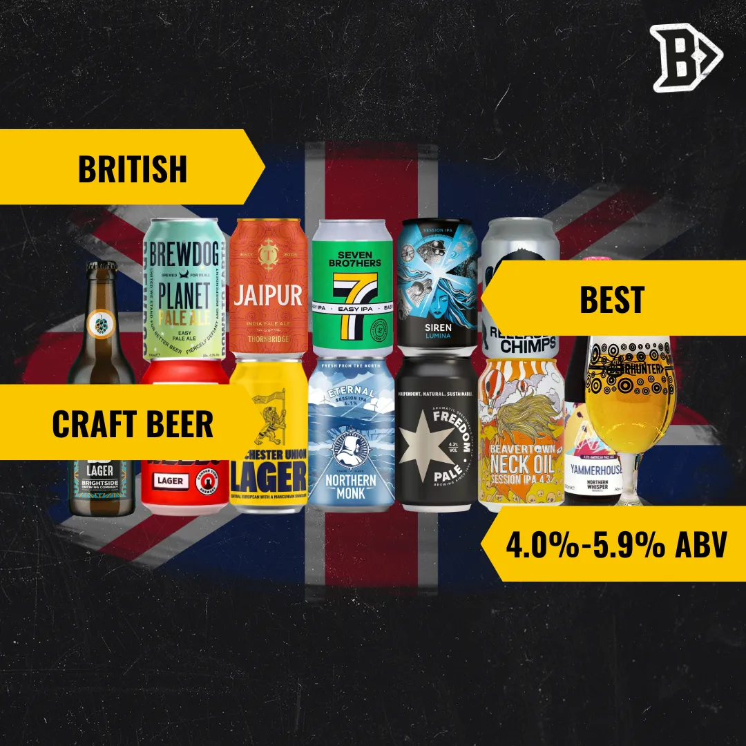British Best Craft Beer Mixed Case with Glass (12 Pack)