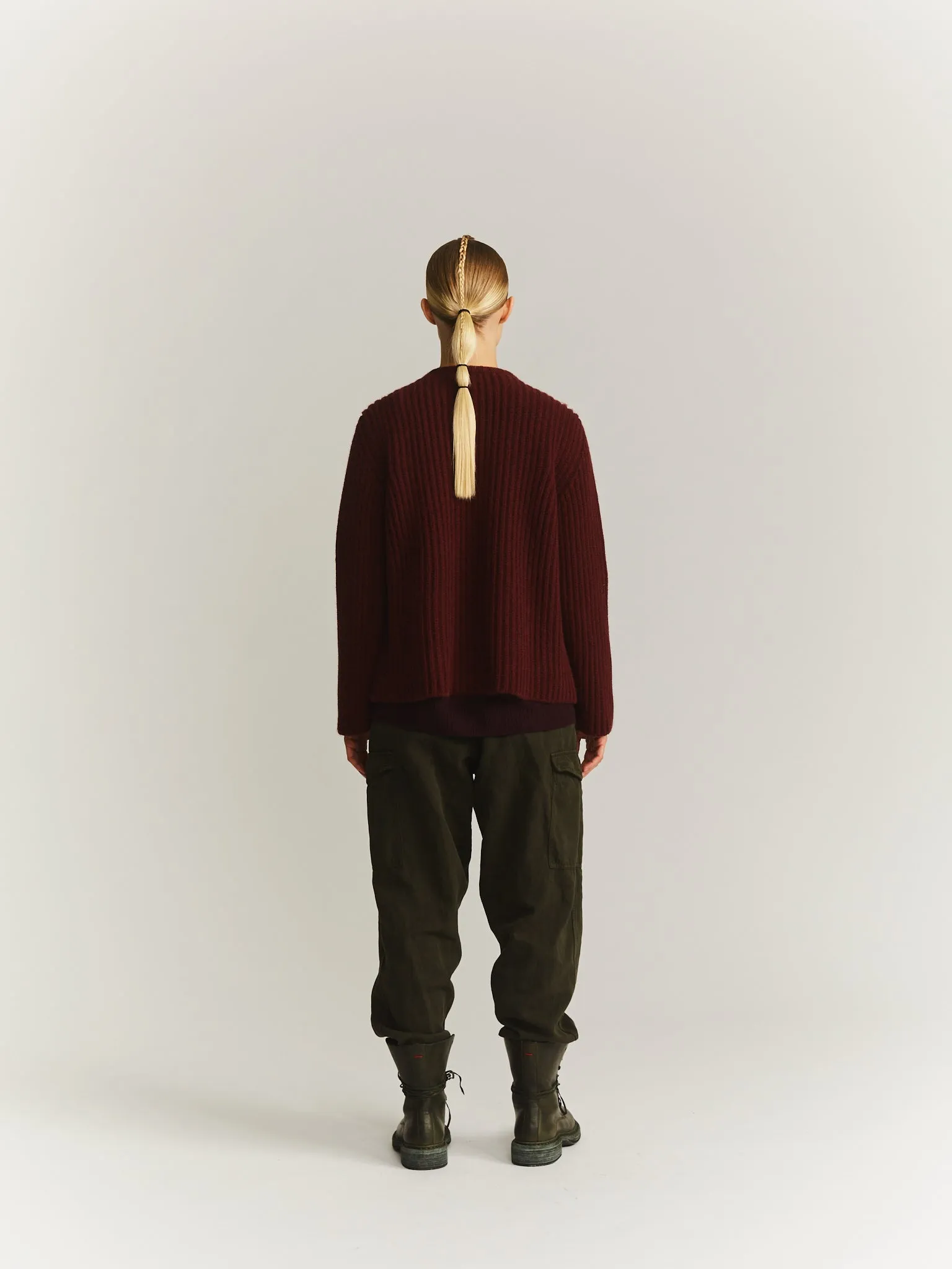 CARDIGAN - LAMO - BLACKBERRY