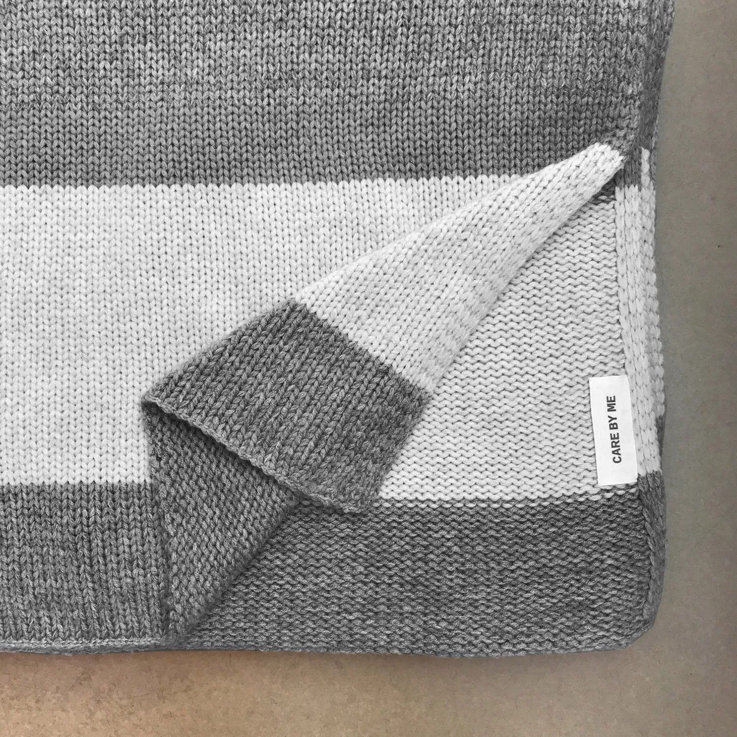 CARE BY ME Cashmere Wool Olivia Throw Blanket