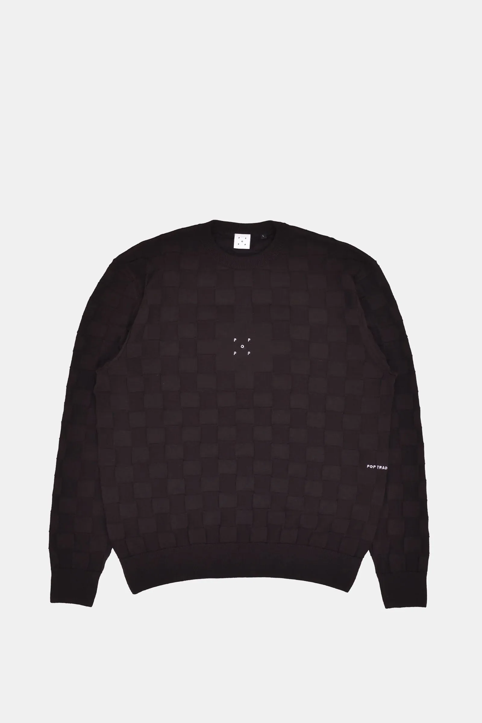 CHECKED PANEL KNIT