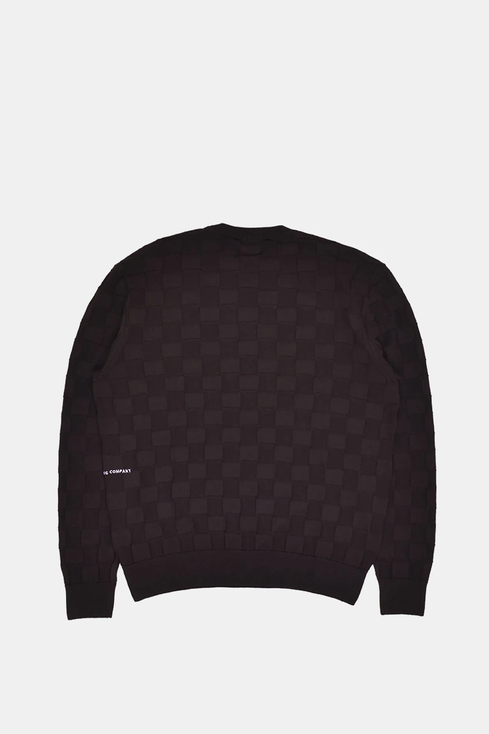 CHECKED PANEL KNIT