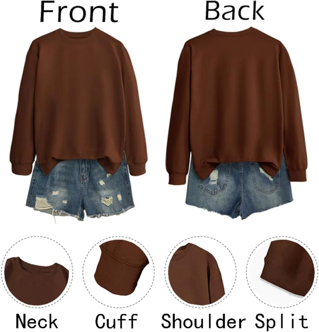 Coffee Weather Sweatshirt Women Fall Season Long Sleeve Graphic Shirts Cozy Weather Coffee Lover Pullover Tops