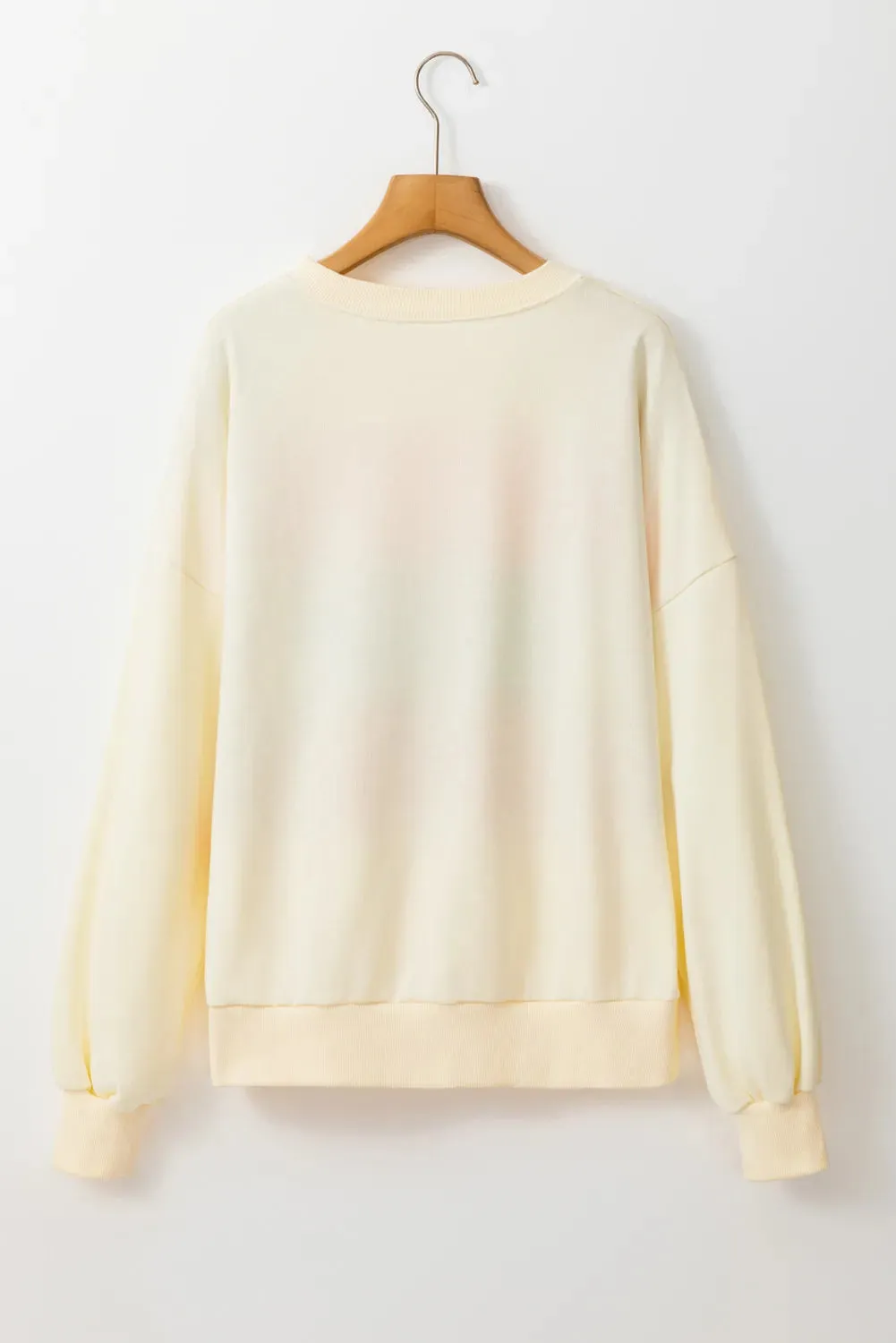 Color Block Long Sleeve Sweatshirt New Women's Fashion Casual Sweater