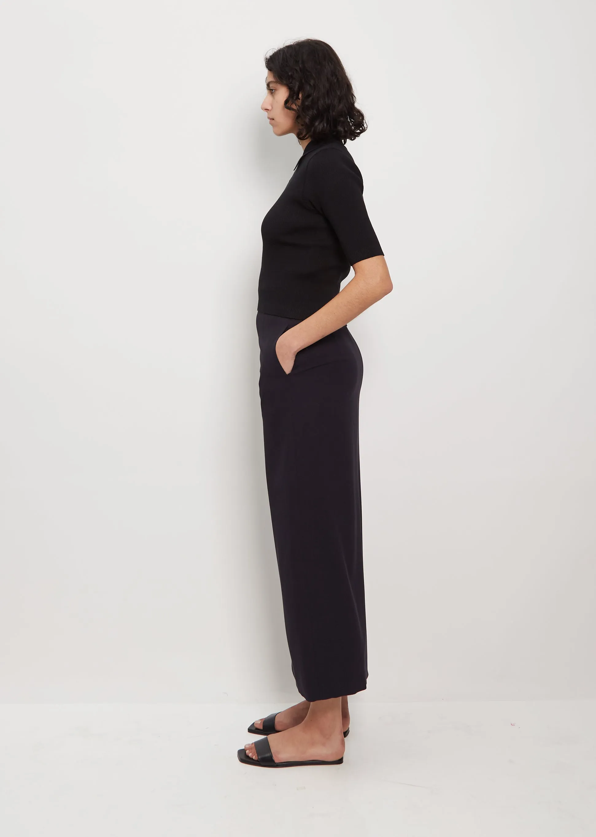 Cotton Giza Rib Knit Polo