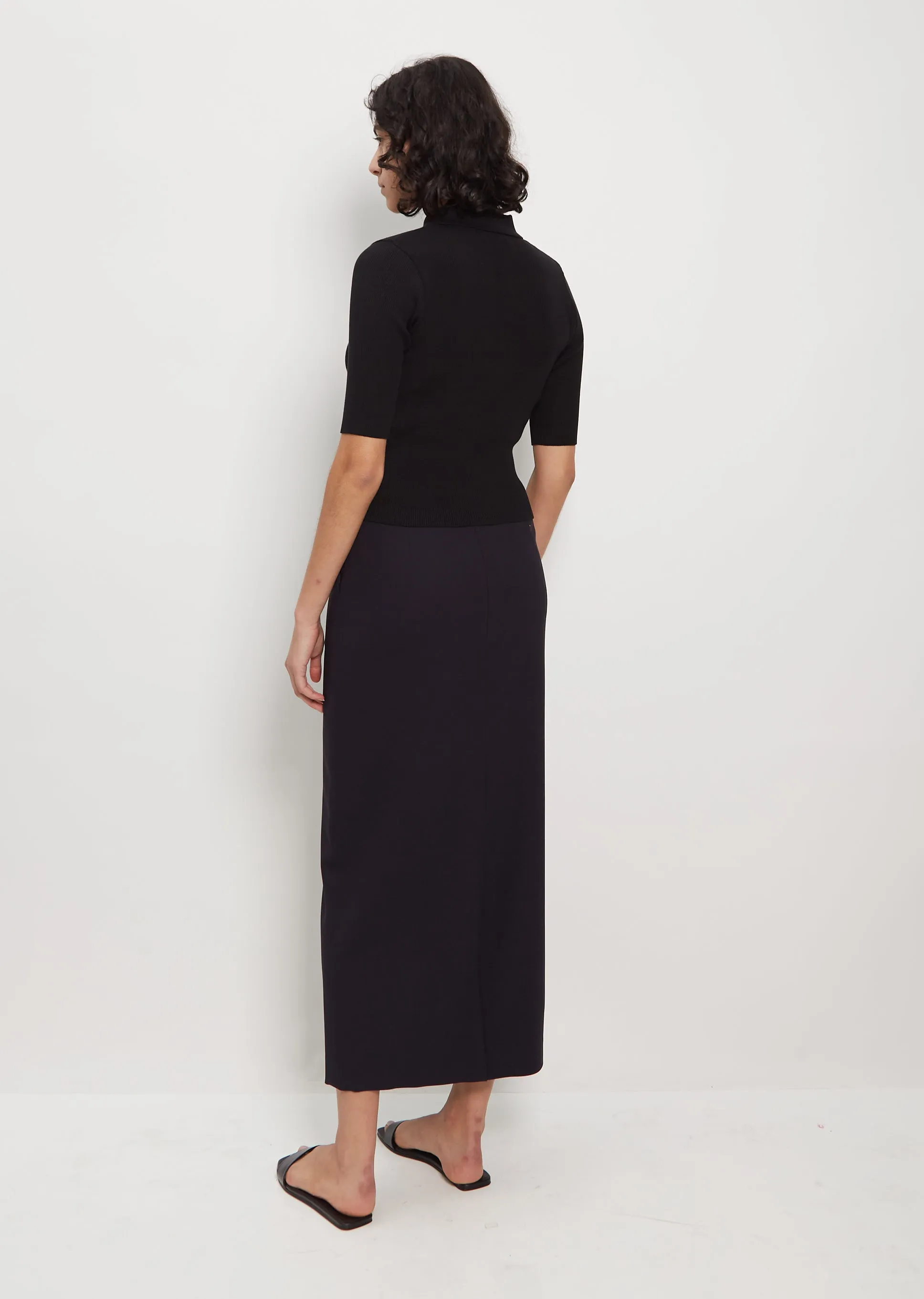 Cotton Giza Rib Knit Polo