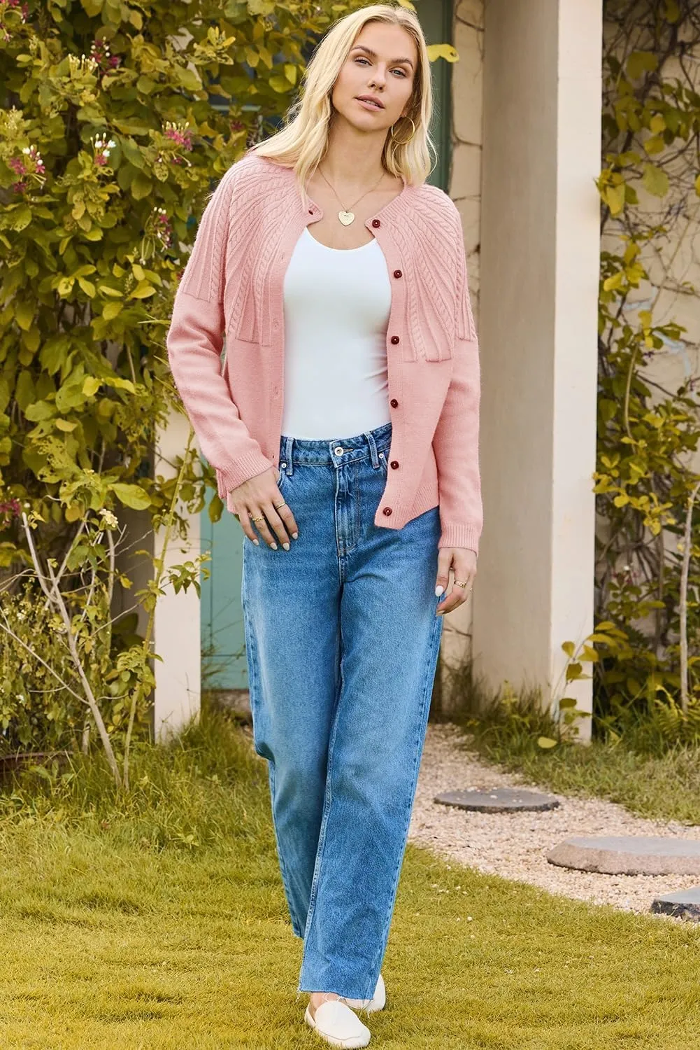 Dokotoo Cardigan Sweaters for Women 2024 Fall Outfits Long Sleeve Crochet Knit Sweaters