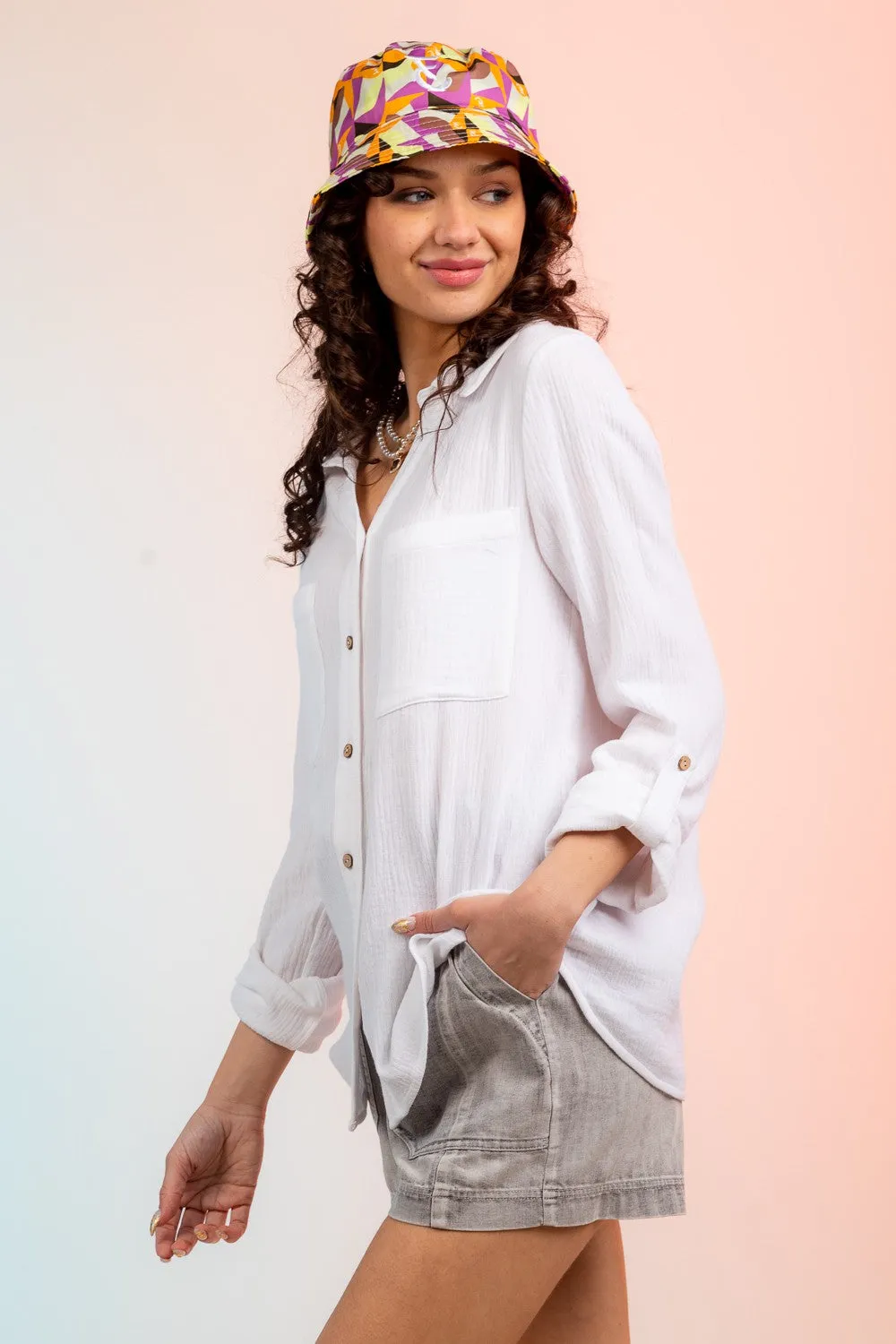 Double Up Button Down Shirt