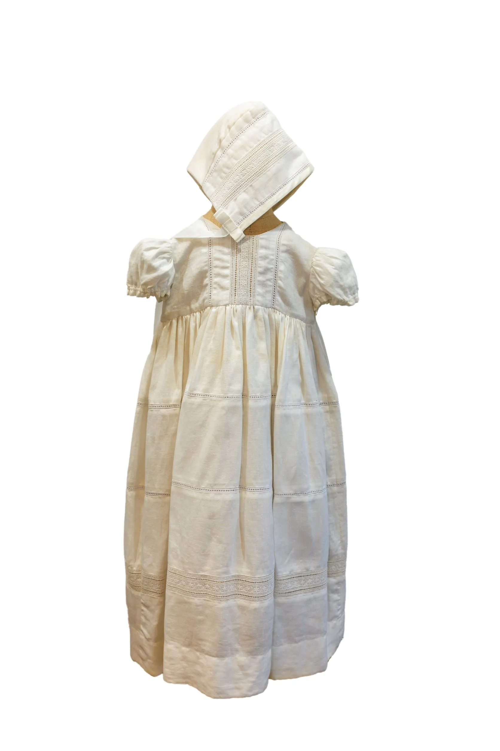 Due Firme - Baby Girl Italian Linen Baptism Gown