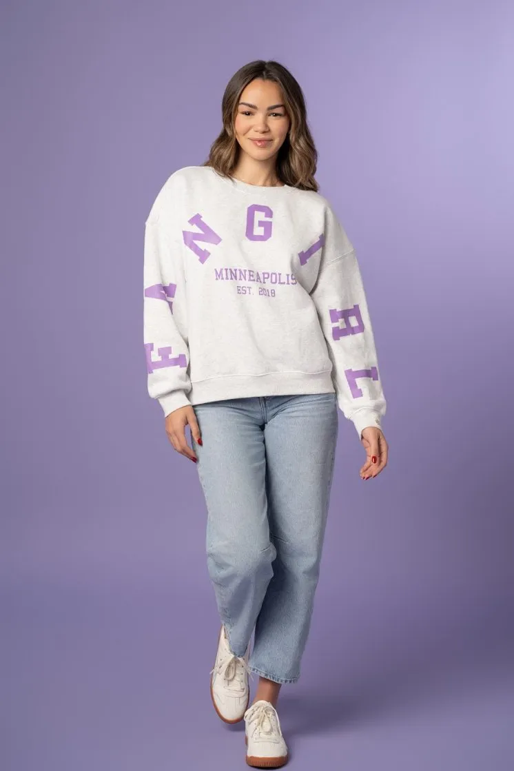 Fan Girl Oversized Graphic Crew