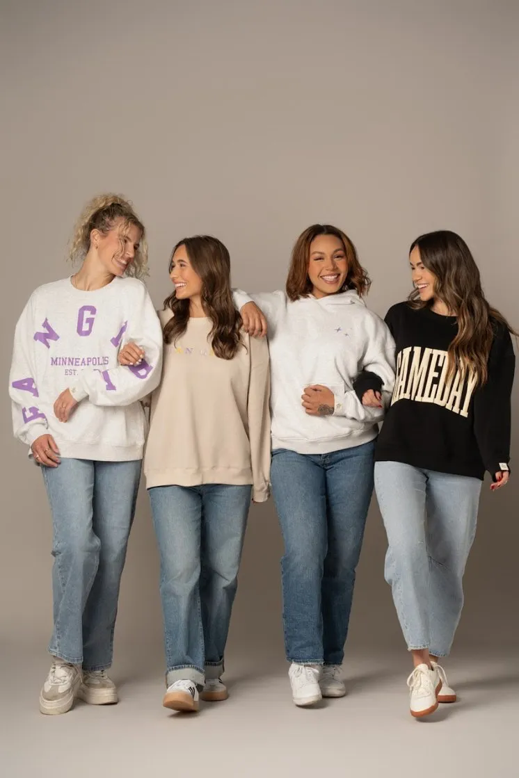 Fan Girl Oversized Graphic Crew