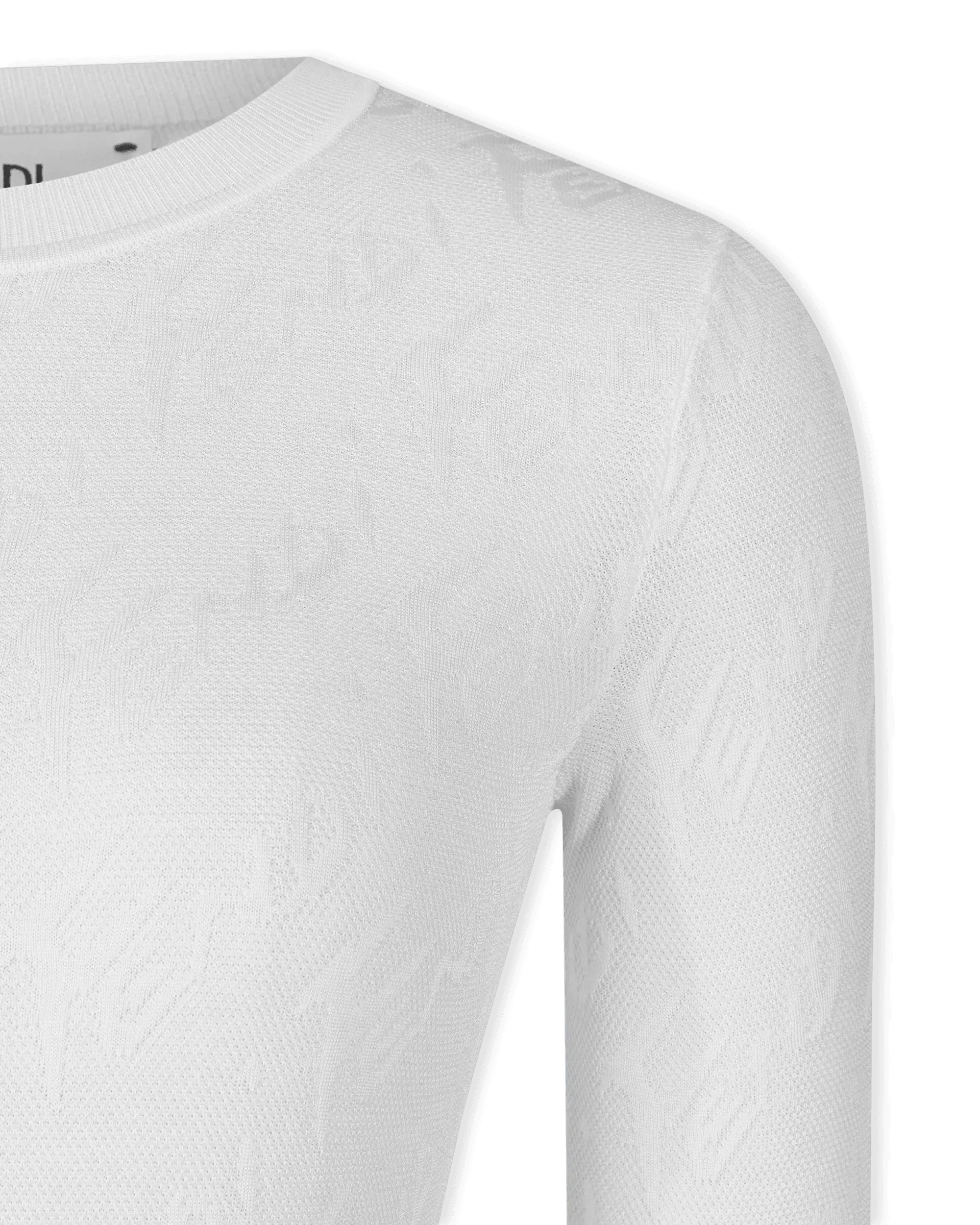 Fendi Brush Long Sleeve Knit Top