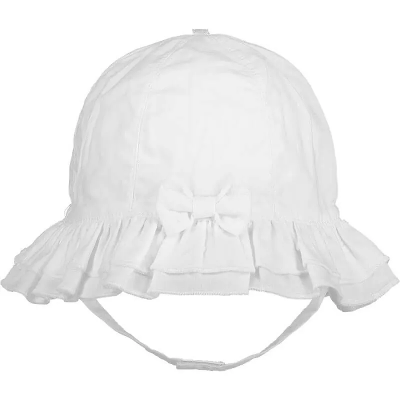 Girls White Knitted Hat