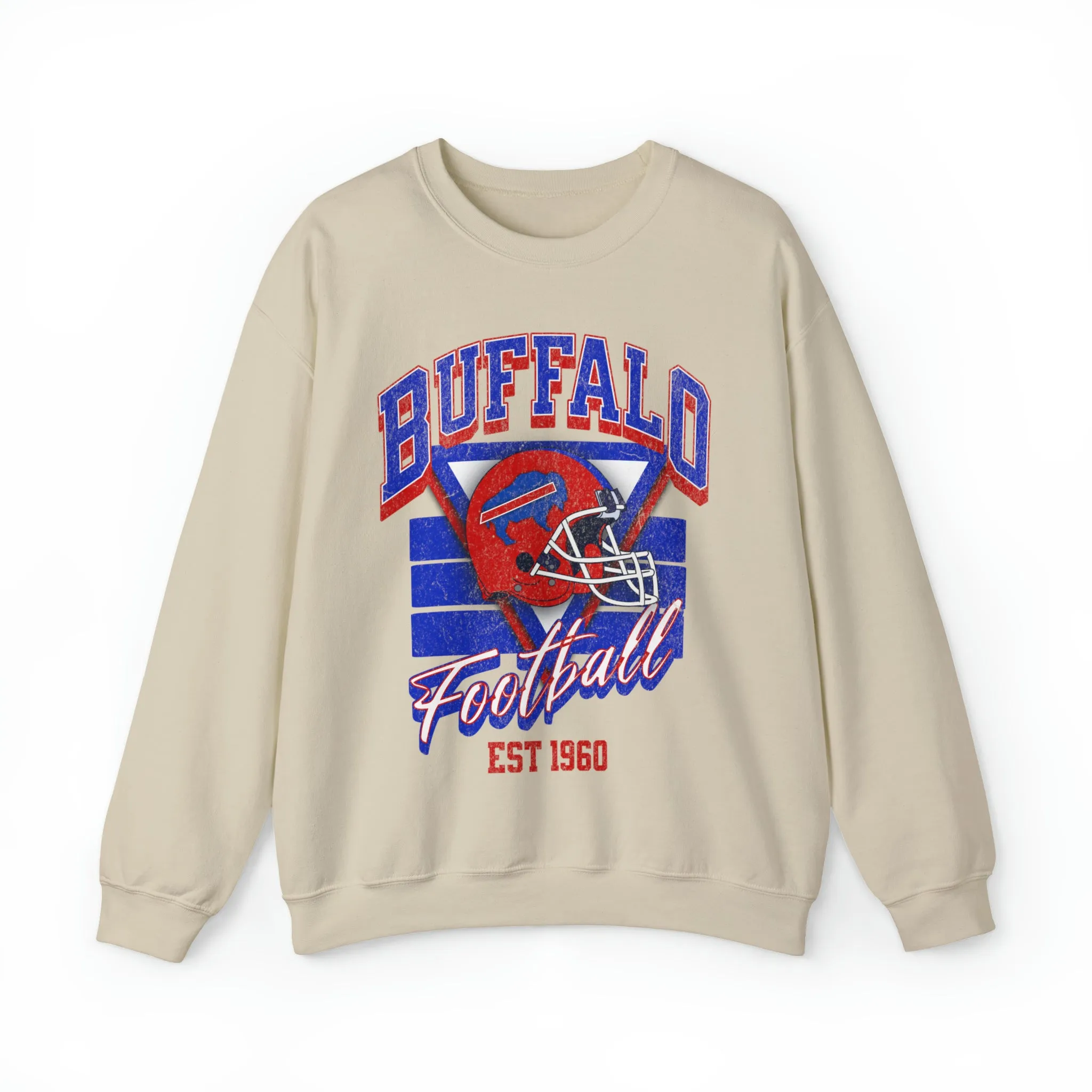 Grab Dad a Beer Ultra Retro Buffalo Football Crewneck Sweatshirt