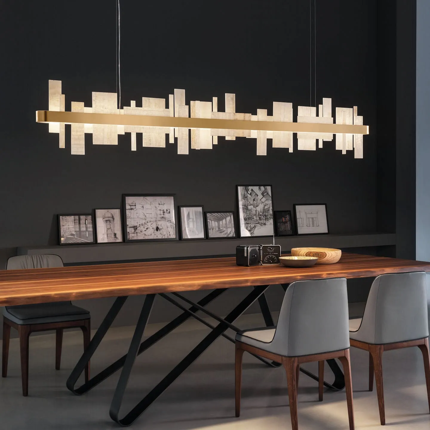 Honice LED Linear Pendant Light