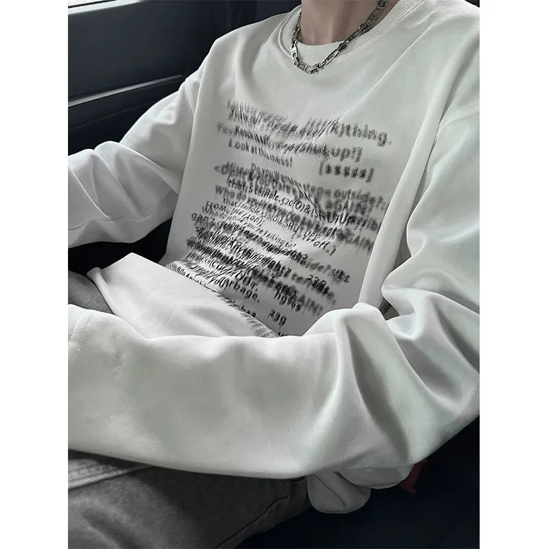 JM Blurred Typing Sweatshirt