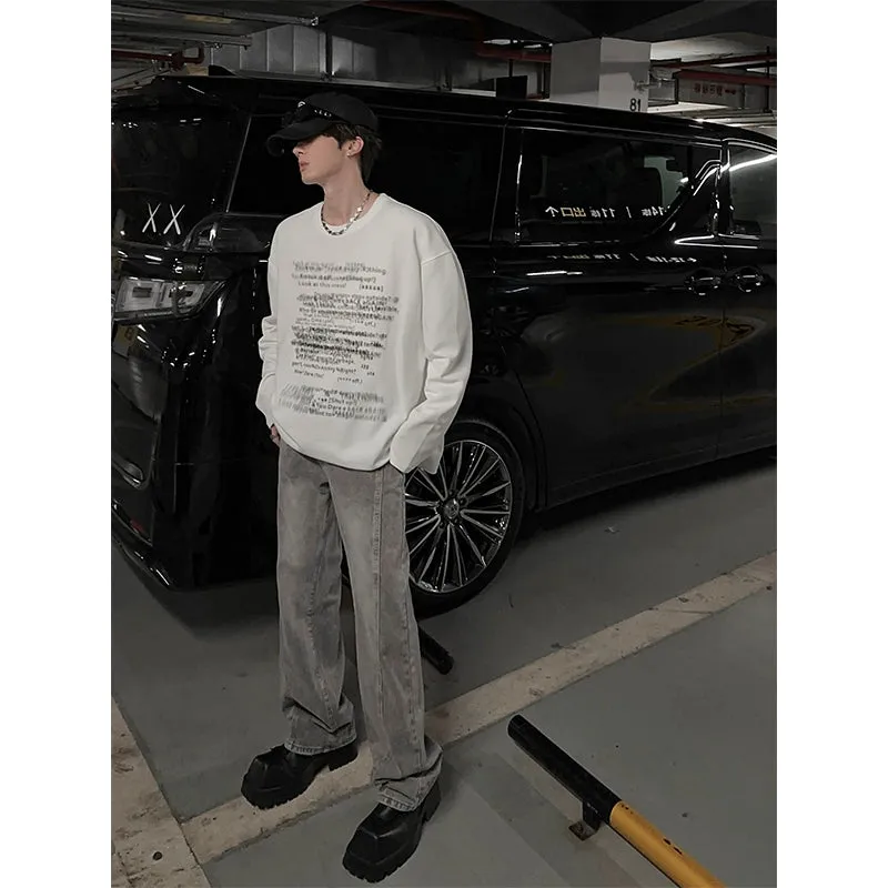 JM Blurred Typing Sweatshirt