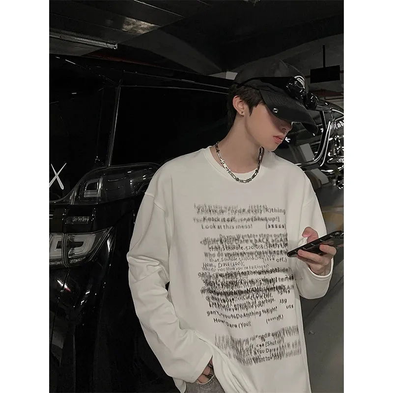 JM Blurred Typing Sweatshirt