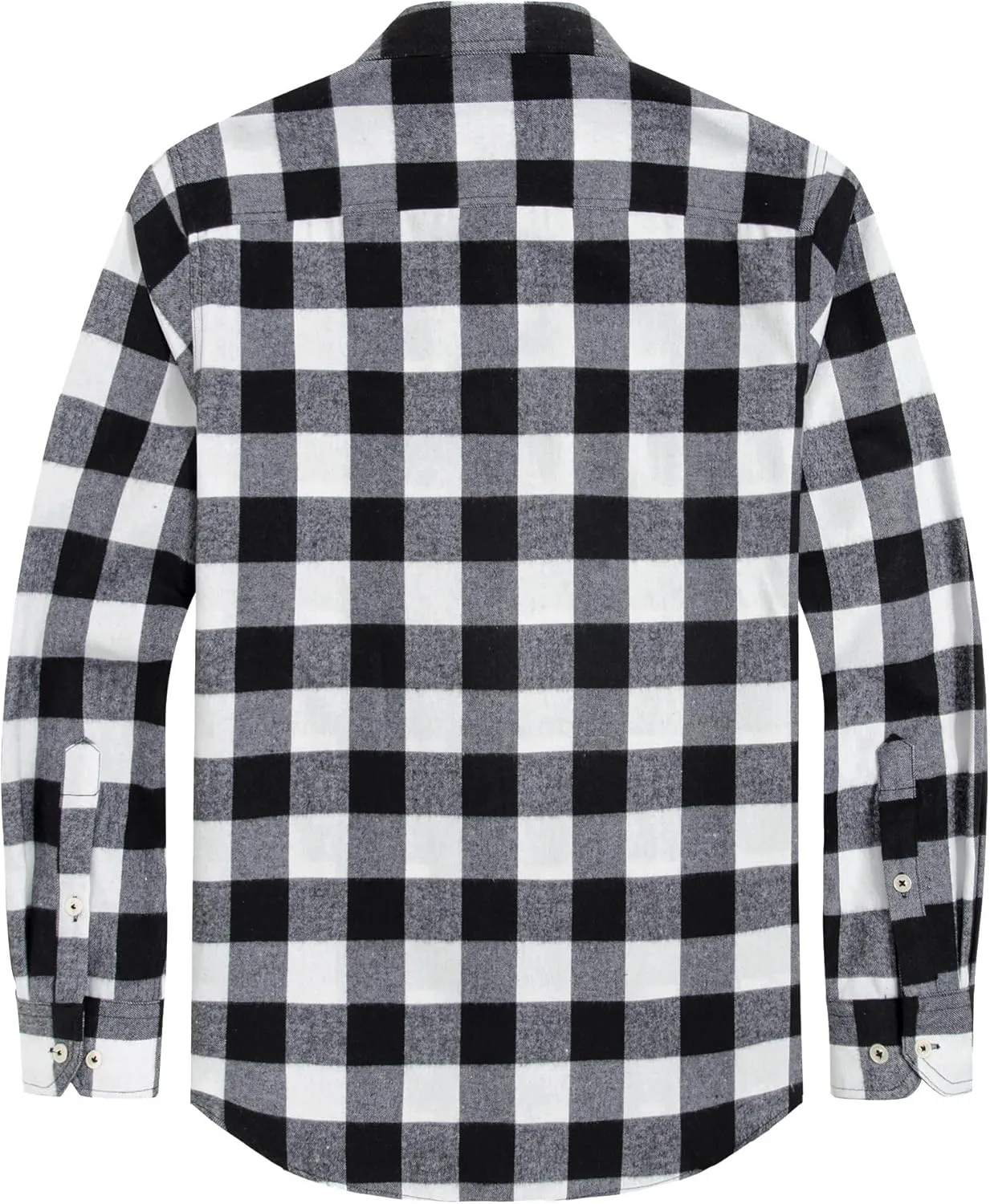 J.VER Men's Flannel Plaid Shirts Long Sleeve Regular Fit Casual Button Down Checkered Buffalo Plaid Shirt for Fall Winter