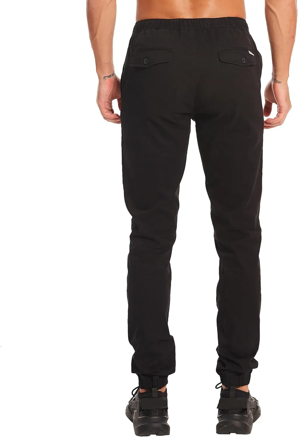 Men's 34"&36" Inseam Cotton Casual Jogger Pants