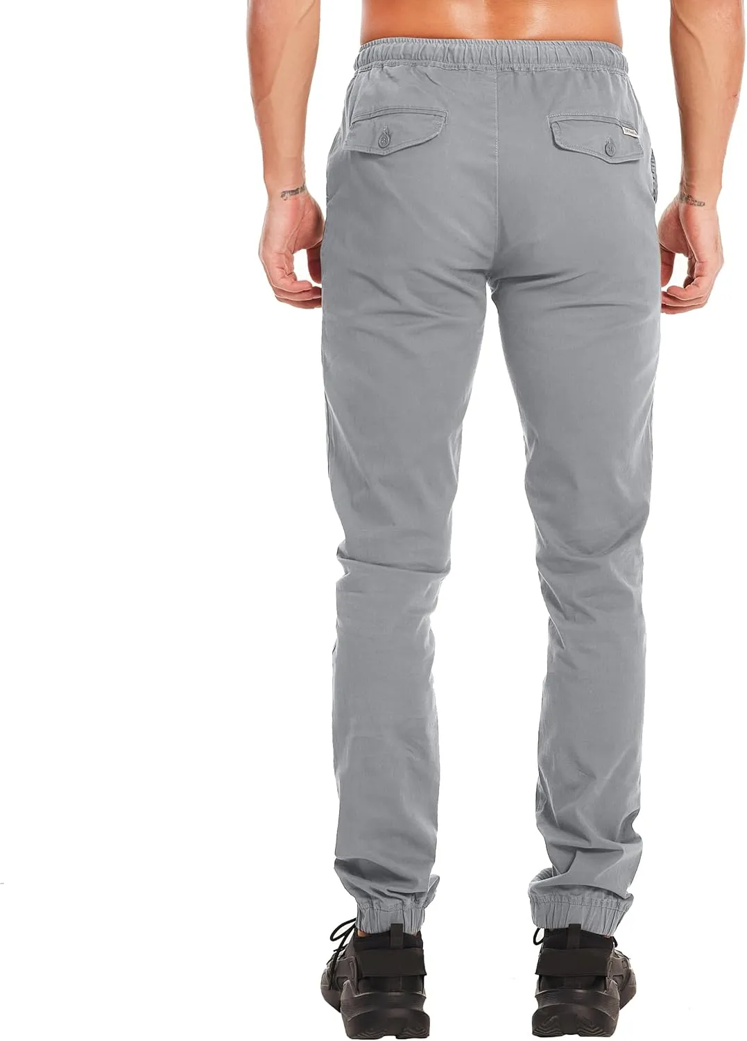 Men's 34"&36" Inseam Cotton Casual Jogger Pants
