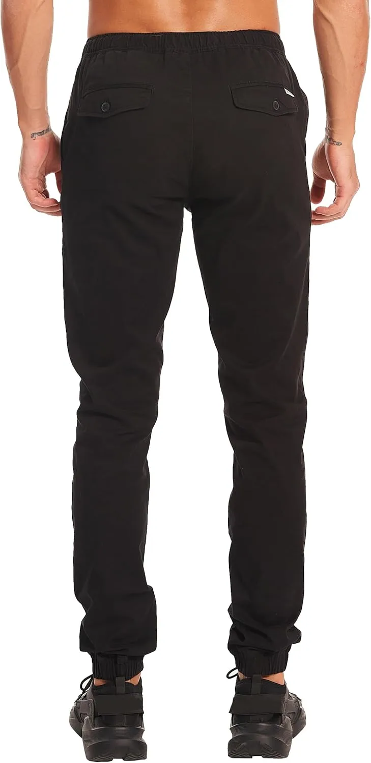 Men's 34"&36" Inseam Cotton Casual Jogger Pants
