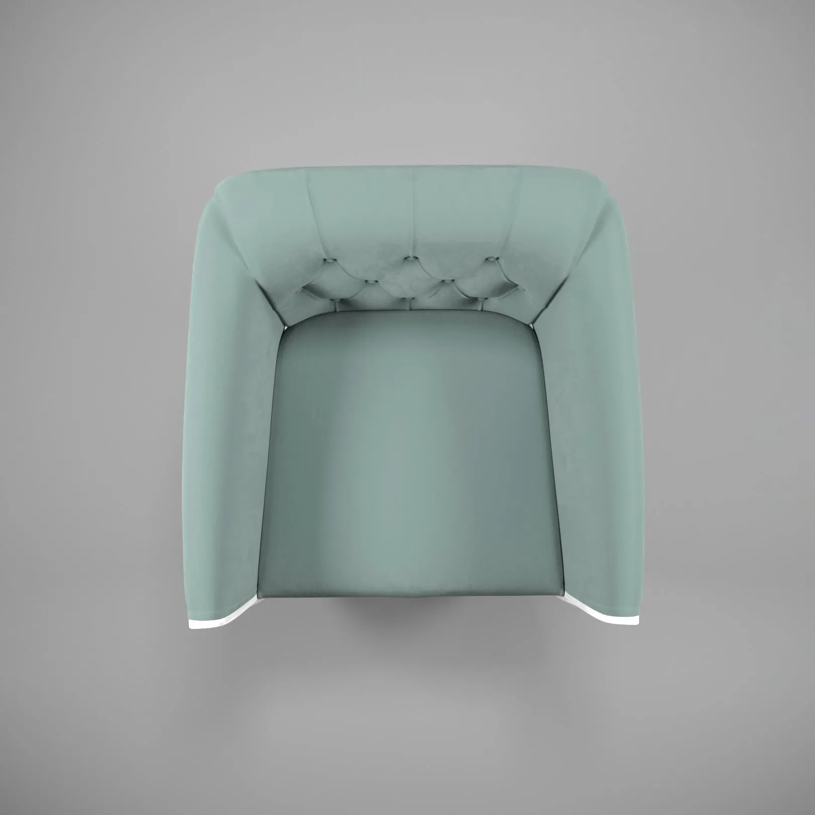 Modern Solid white Green upholstered Designer Arm chair