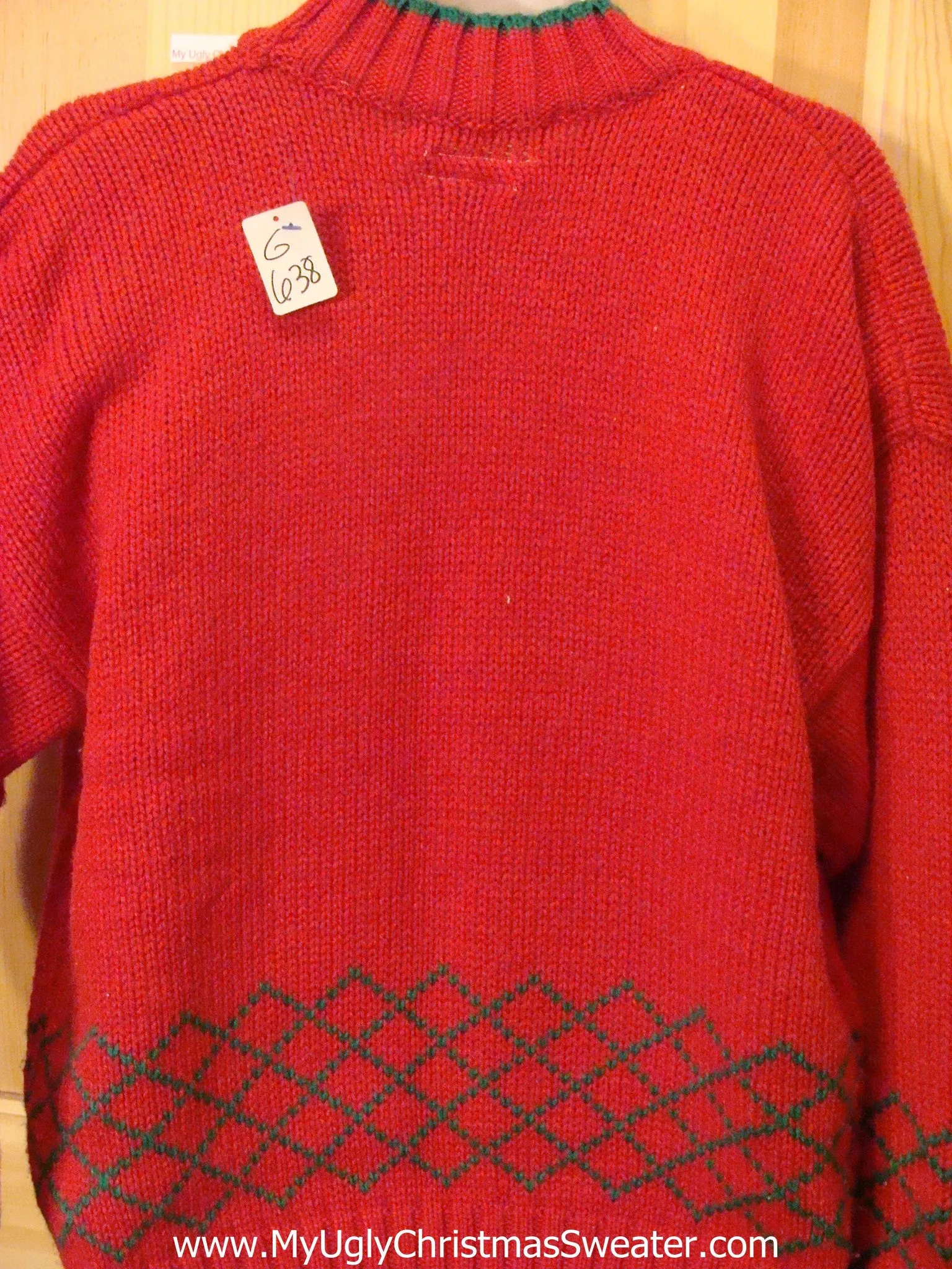 Need to Buy Christmas Sweaters? Red 80s Light Up Sweater Wreaths