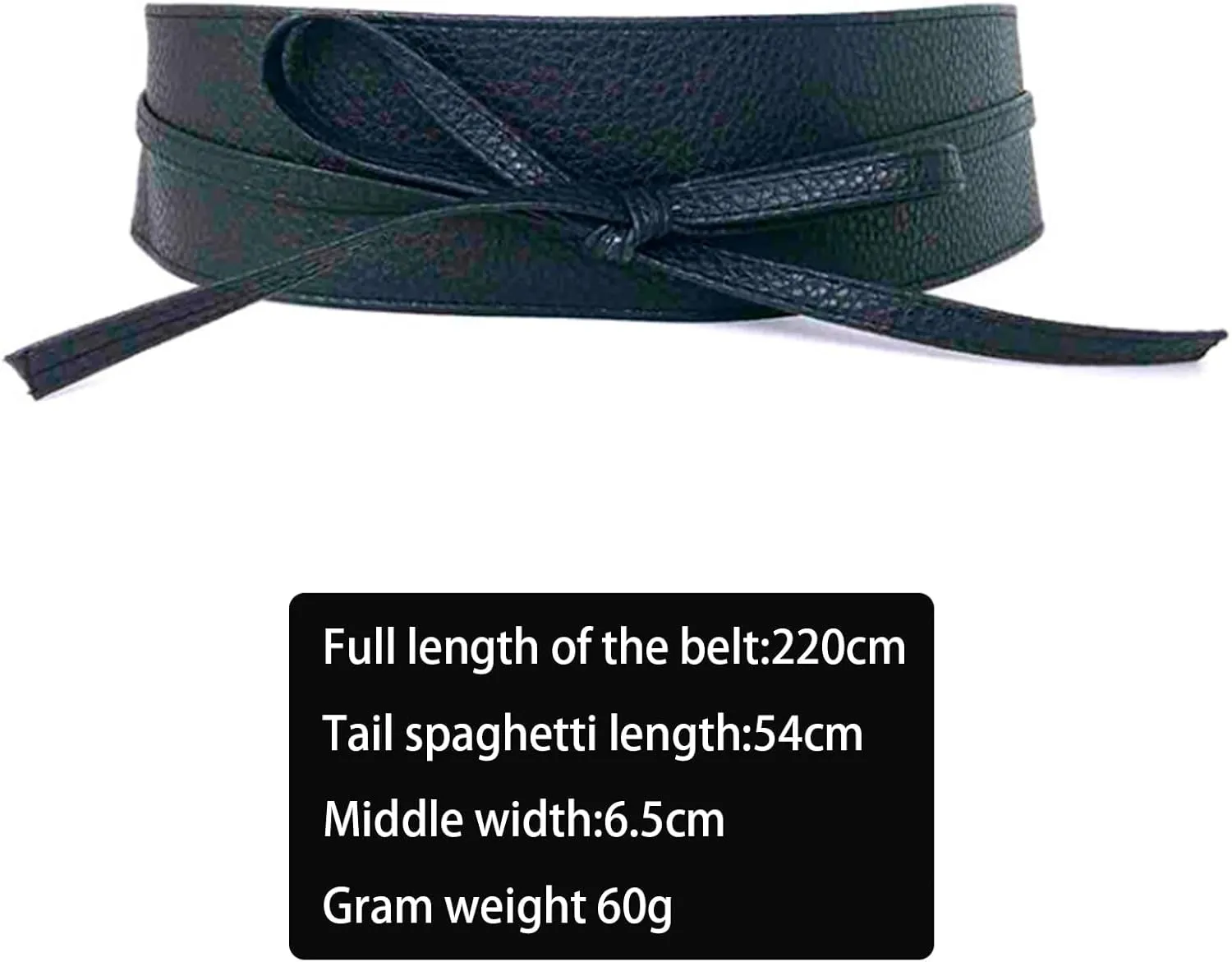 NUMJAW Obi Belts for Women Faux Leather Wrap Belts Waisband Belts for Women Tie Belt for Dresses Woman Waist Band Cinch Belt