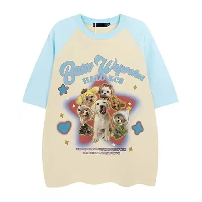 Puppy Oversized Graphic Tee