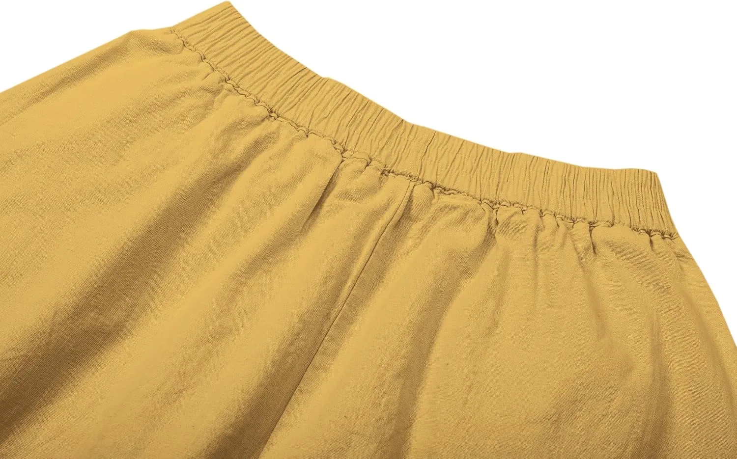 SANGTREE Women's Casual Cotton Linen Skirts with Pockets