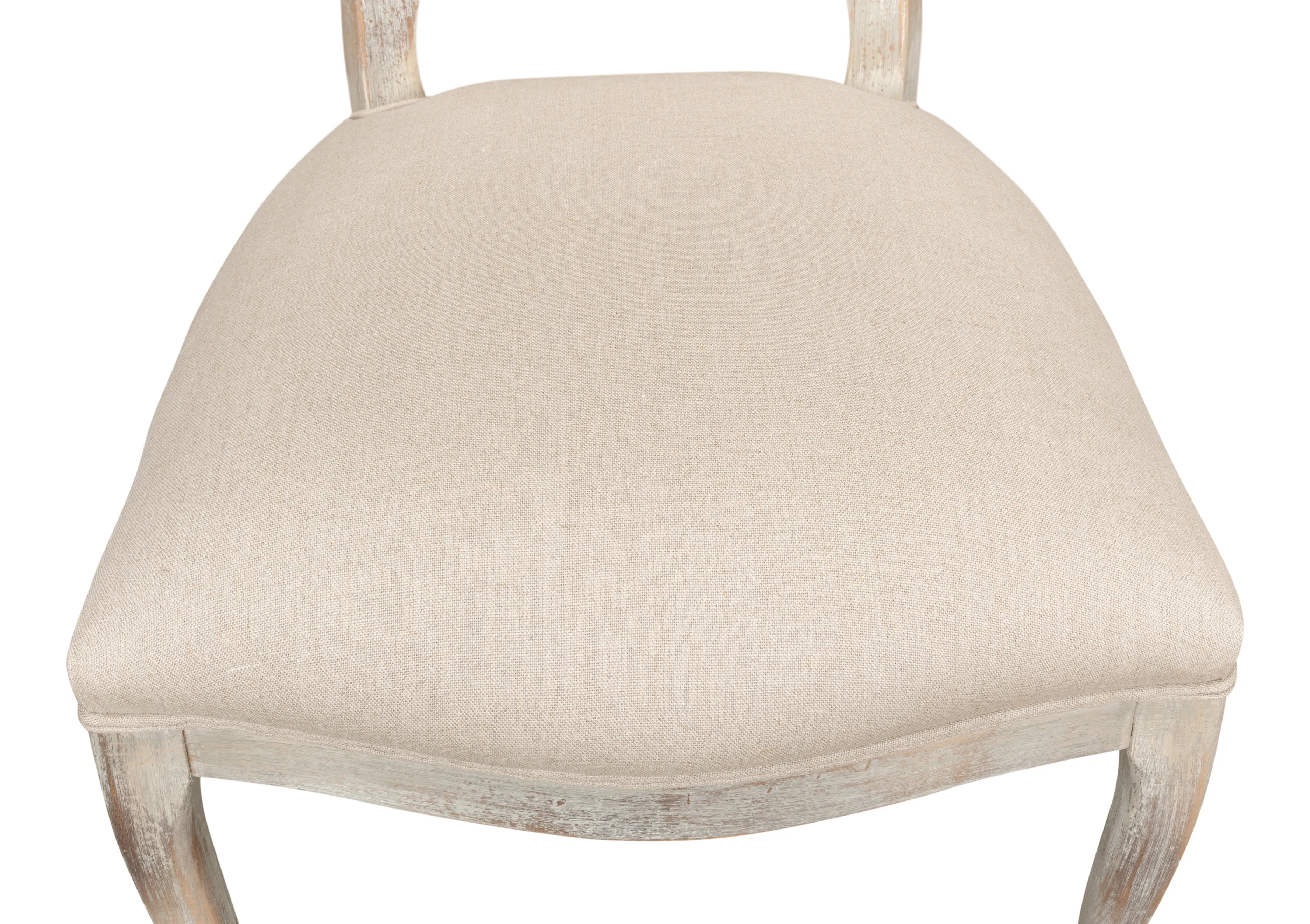 Sarreid - Oval Cane Back S/Chair  Grey Oak  Flax - Grey - Traditional - set of 2