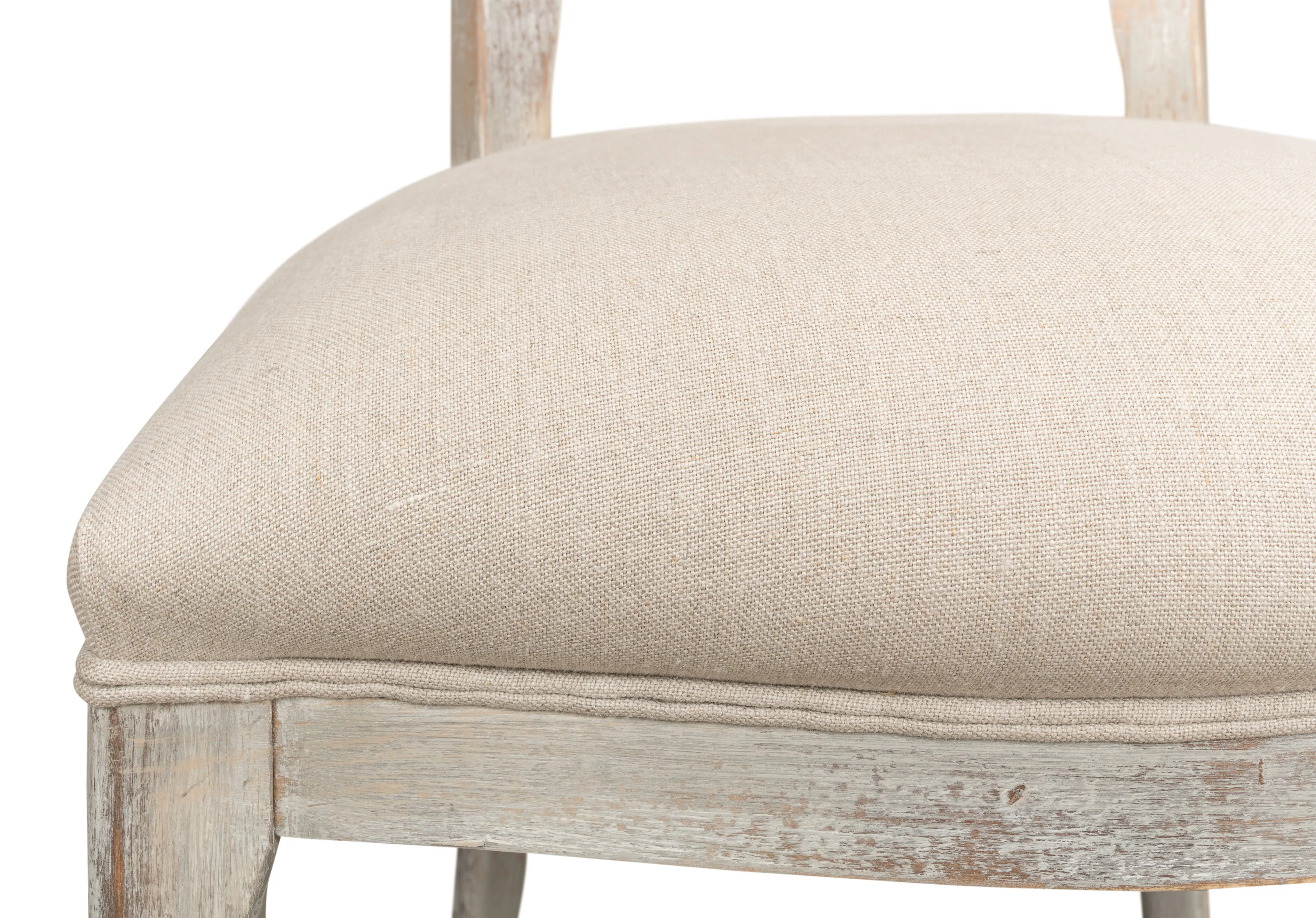Sarreid - Oval Cane Back S/Chair  Grey Oak  Flax - Grey - Traditional - set of 2