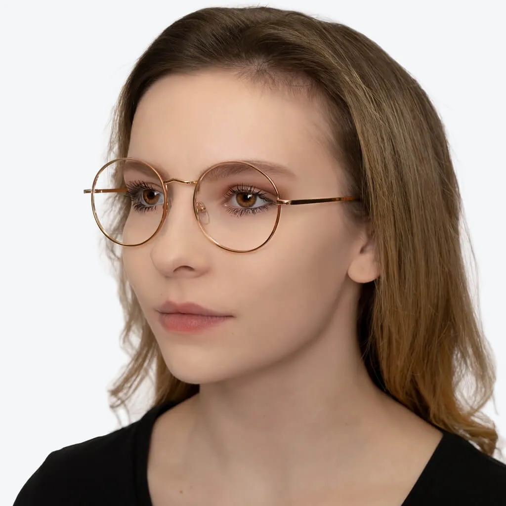 ScreenTime Elton Computer Glasses - Gold - Readers