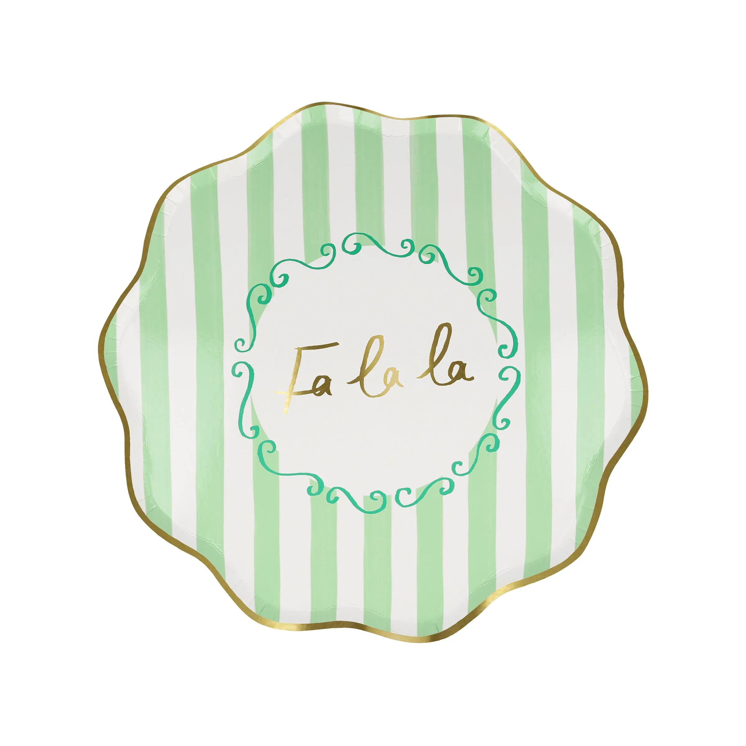 Striped Side Plates (x 8)