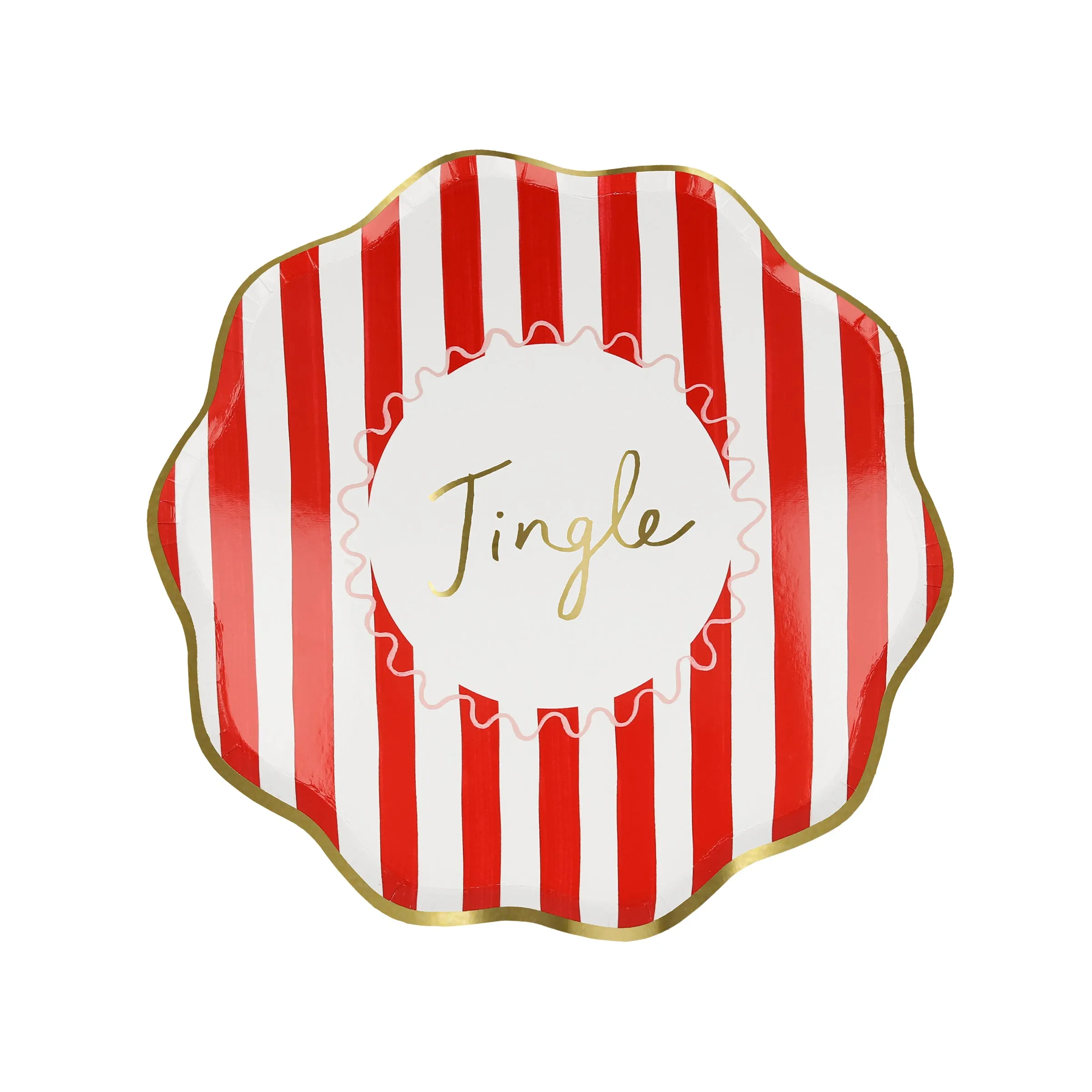 Striped Side Plates (x 8)