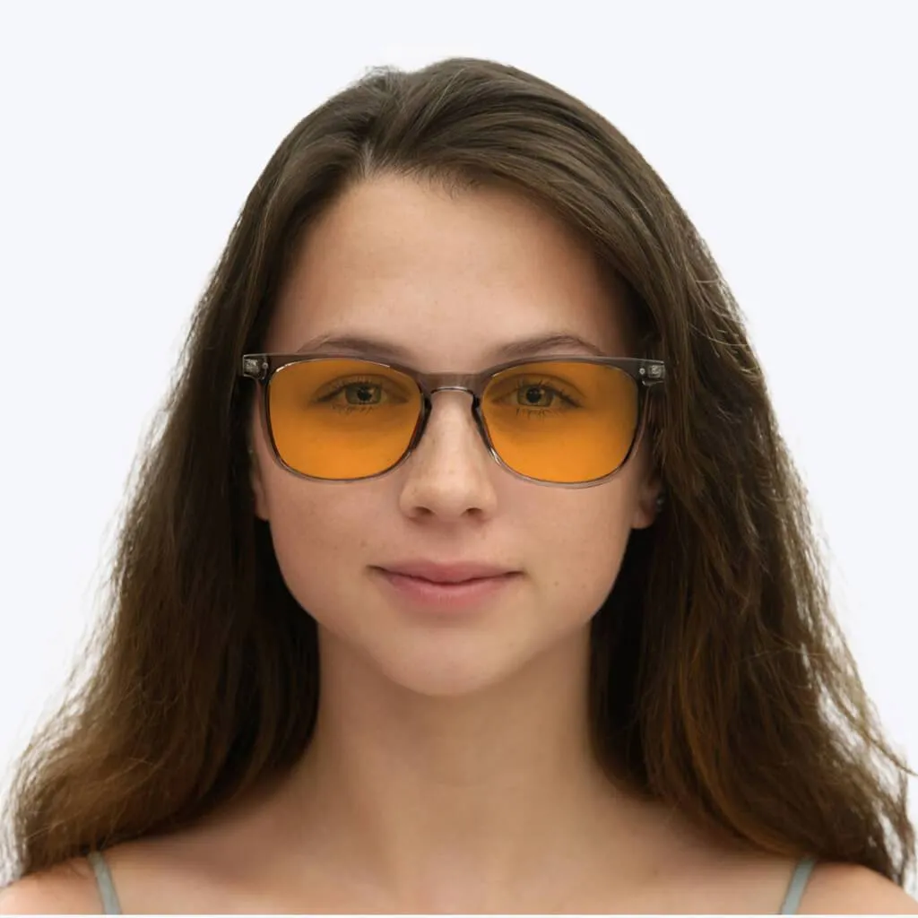 SunDown Taylor Blue Blocking Glasses-Pearl Grey - Prescription