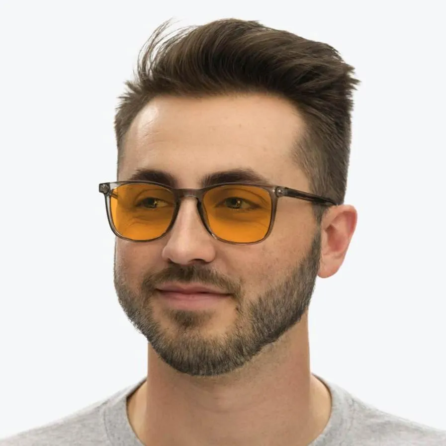 SunDown Taylor Blue Blocking Glasses-Pearl Grey - Prescription