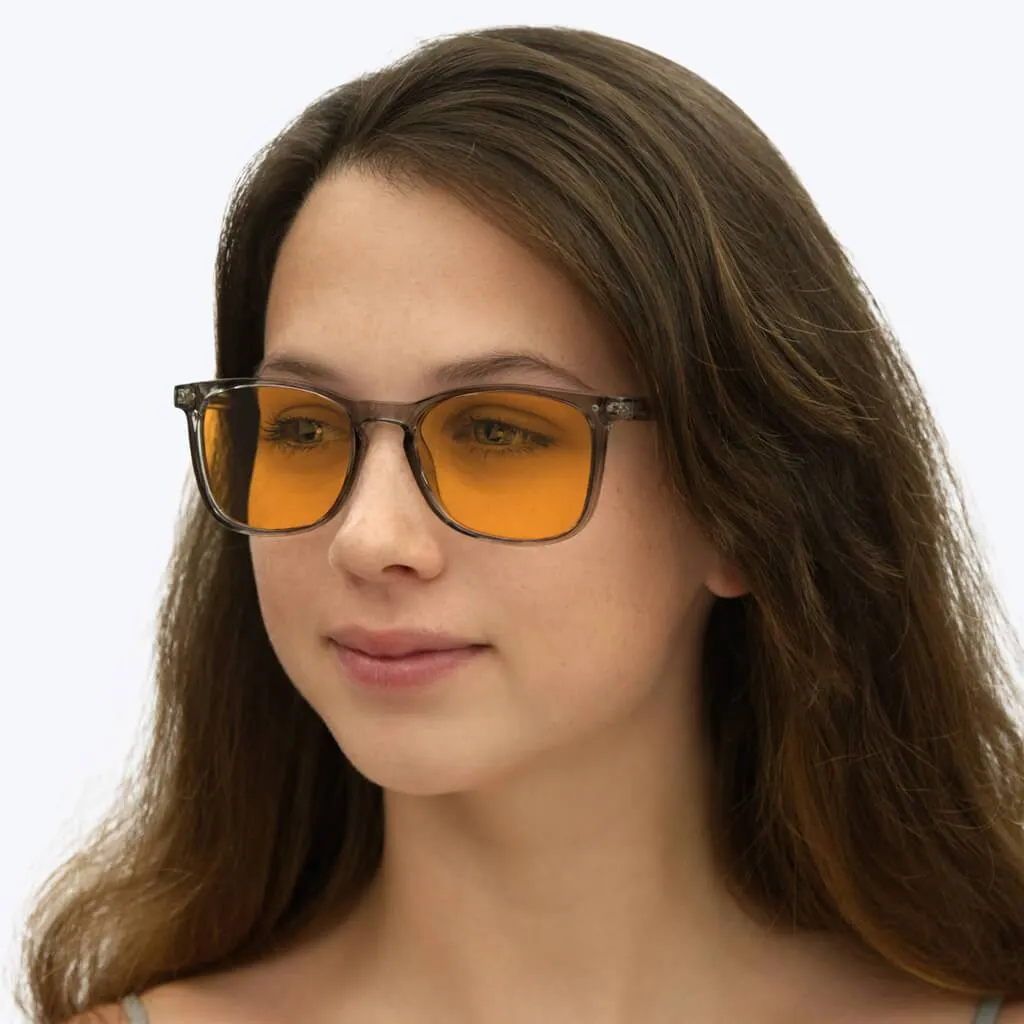 SunDown Taylor Blue Blocking Glasses-Pearl Grey - Prescription