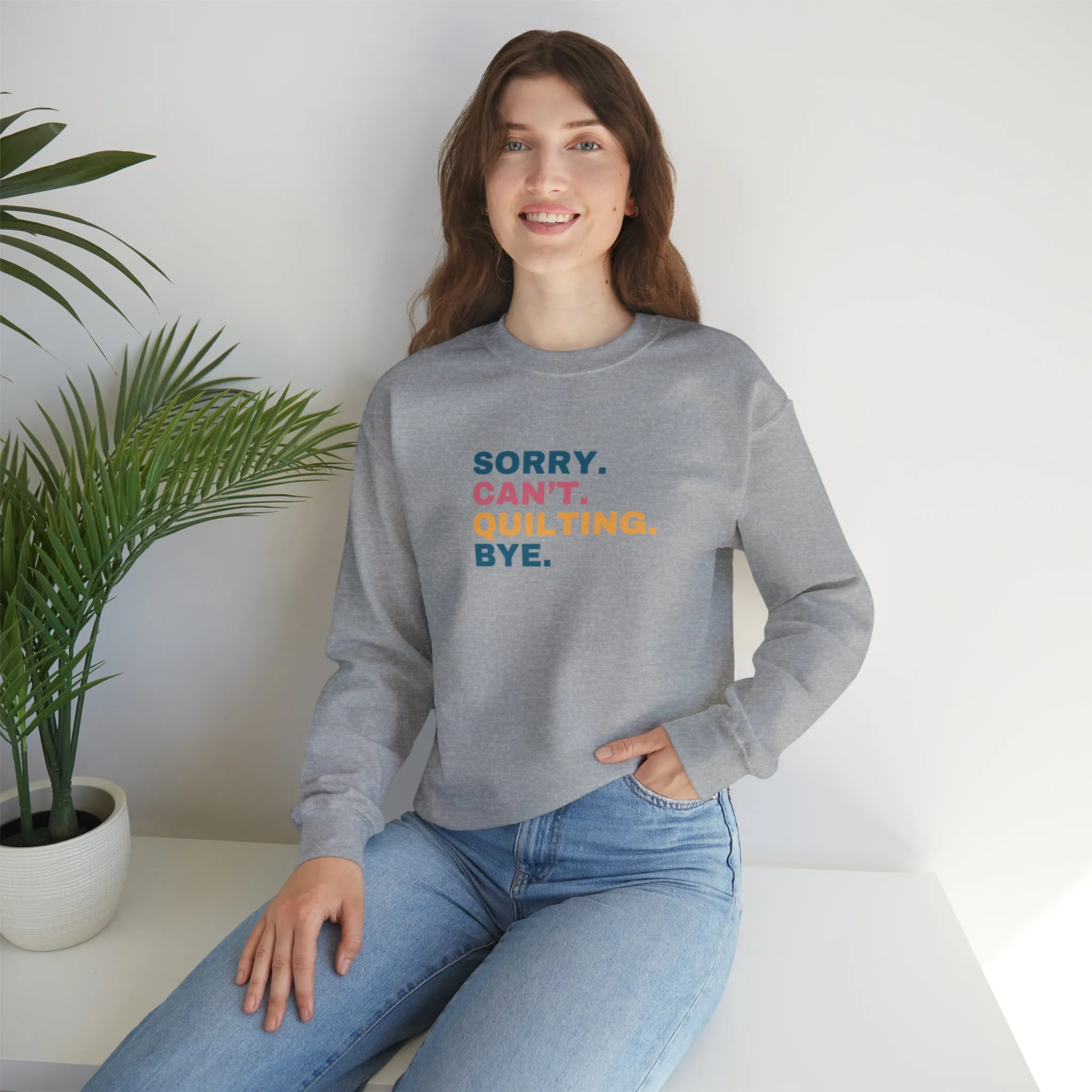 Sweatshirt:  Quilting Crewneck Sweatshirt