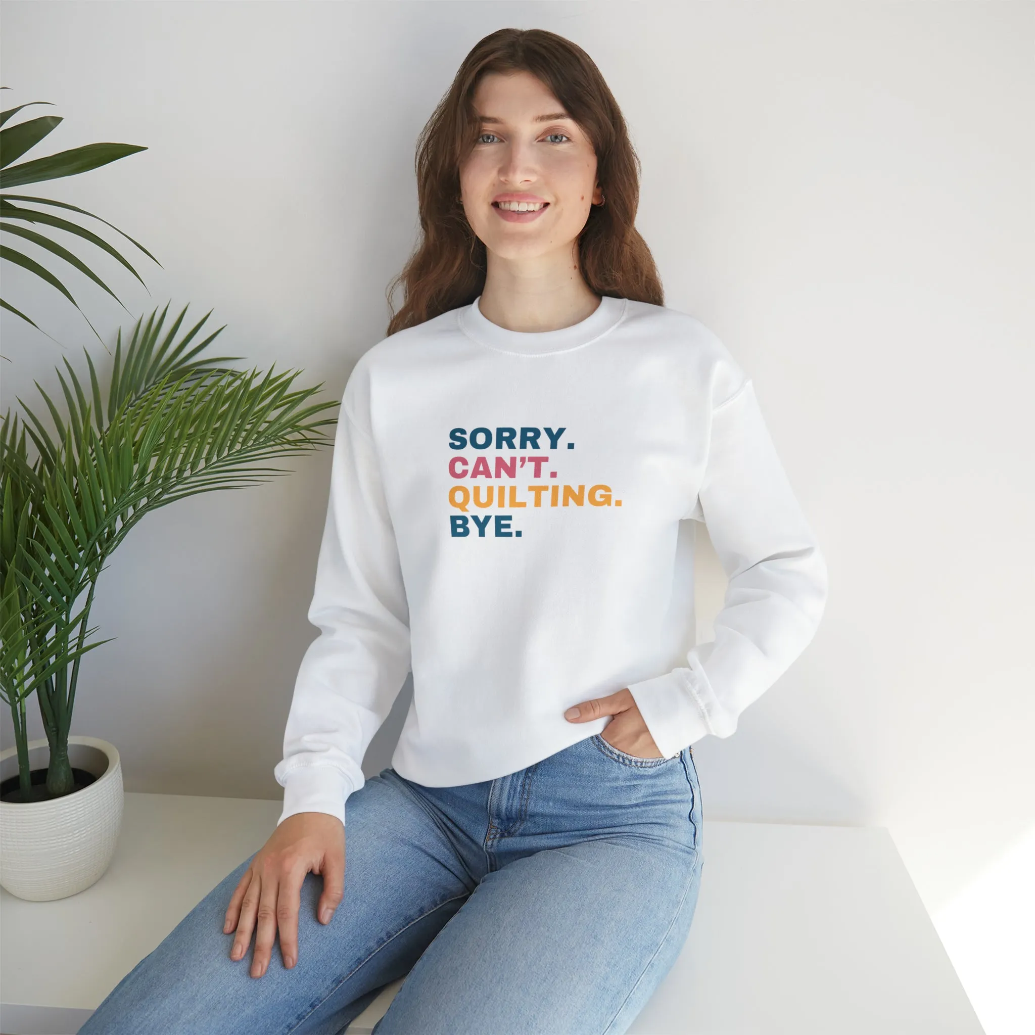 Sweatshirt:  Quilting Crewneck Sweatshirt