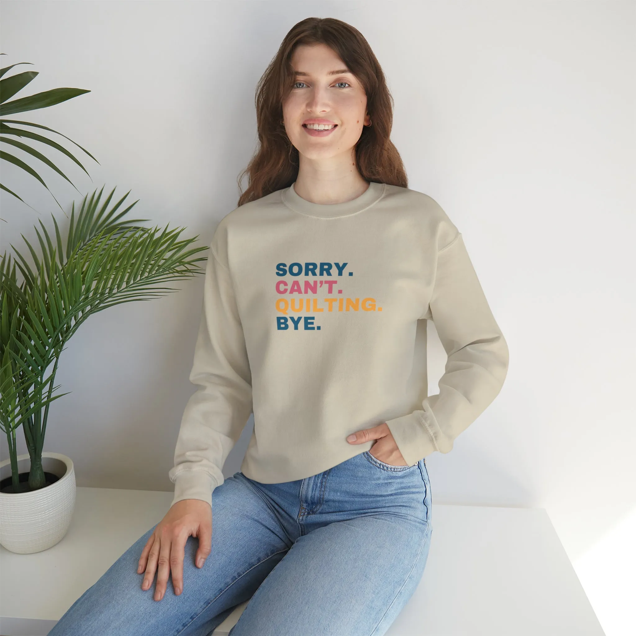 Sweatshirt:  Quilting Crewneck Sweatshirt