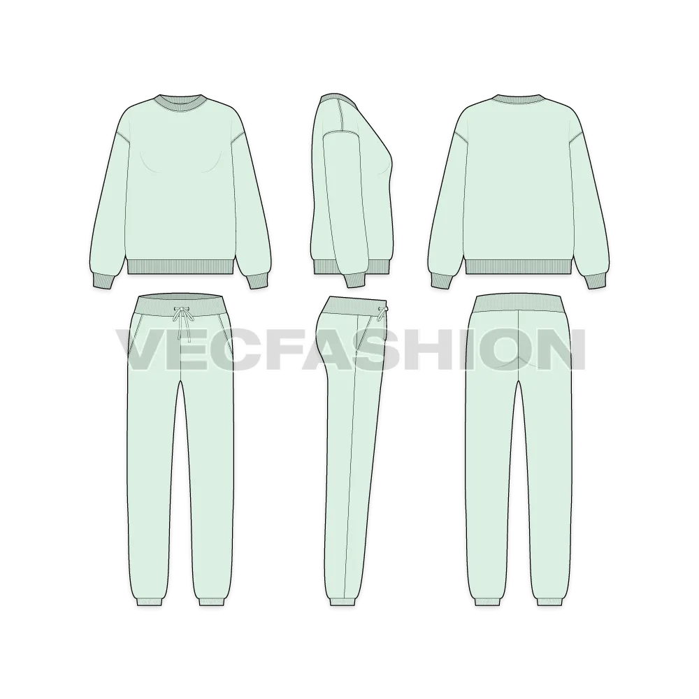 Womens Oversized Sweatsuit