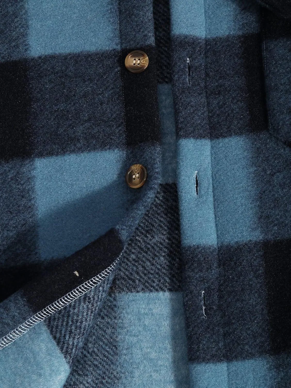 ZAFUL Men's Flap Pocket Single Breasted Woolen Blend Turn Down Collar Shirt Jacket Long Sleeve Winter Coat